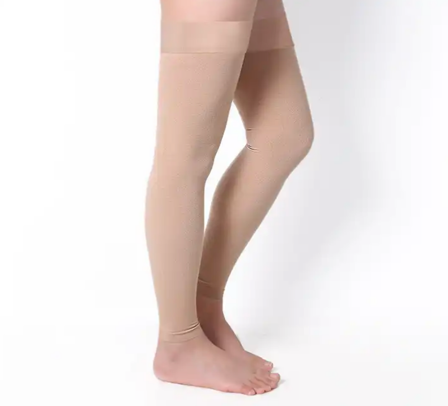 (1 pair) Ozer 20-30mmHg Thigh High Exposed Ankle Medical Compression Socks