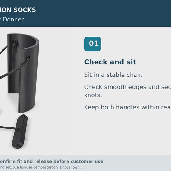 Ozer Sock Donner captioned how-to-use tutorial