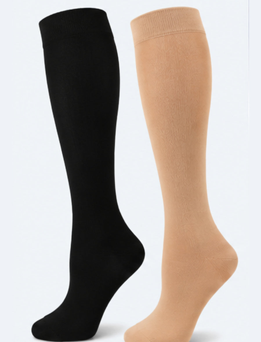 Ozer 20–30 mmHg Knee-High Closed-Toe Compression Socks | S–6XL
